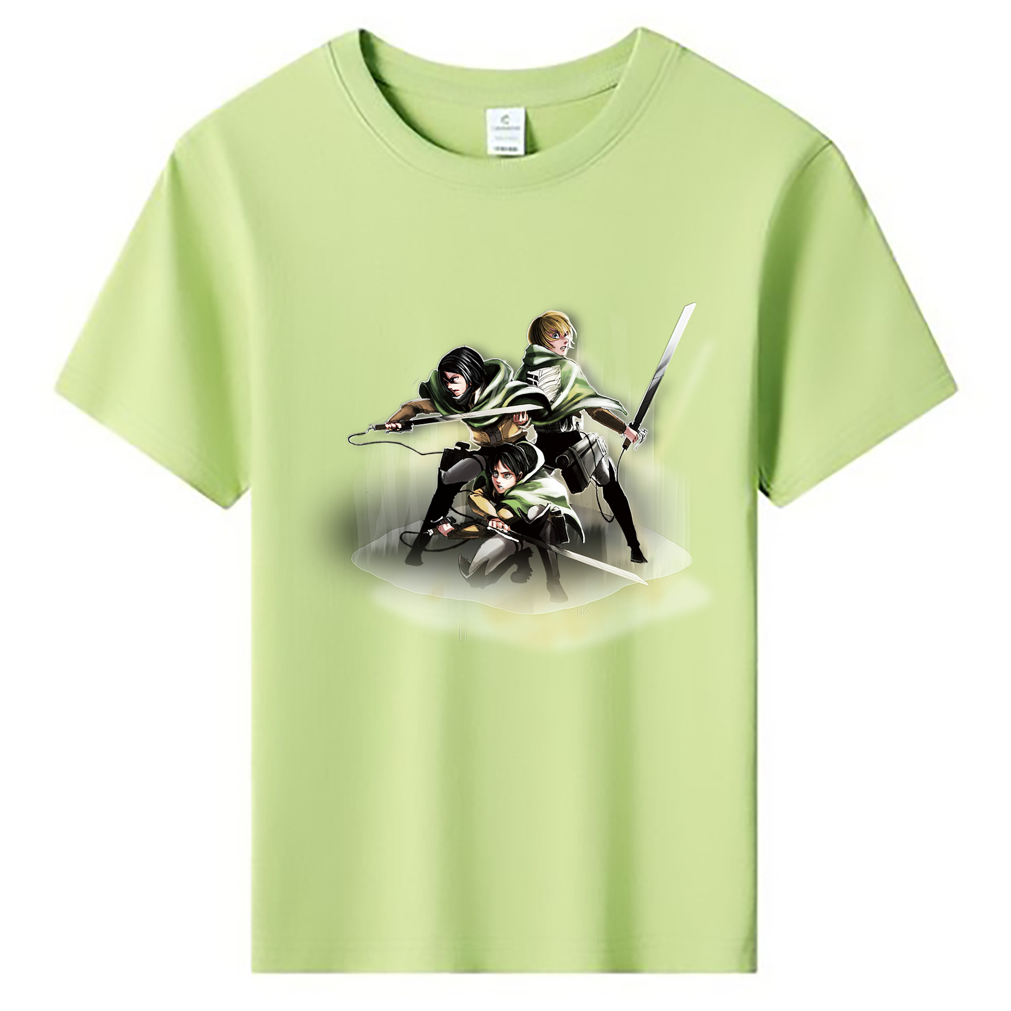 （画像用） 進撃の巨人 Attack on Titan 綿100％キッズTシャツ（フロントプリント）